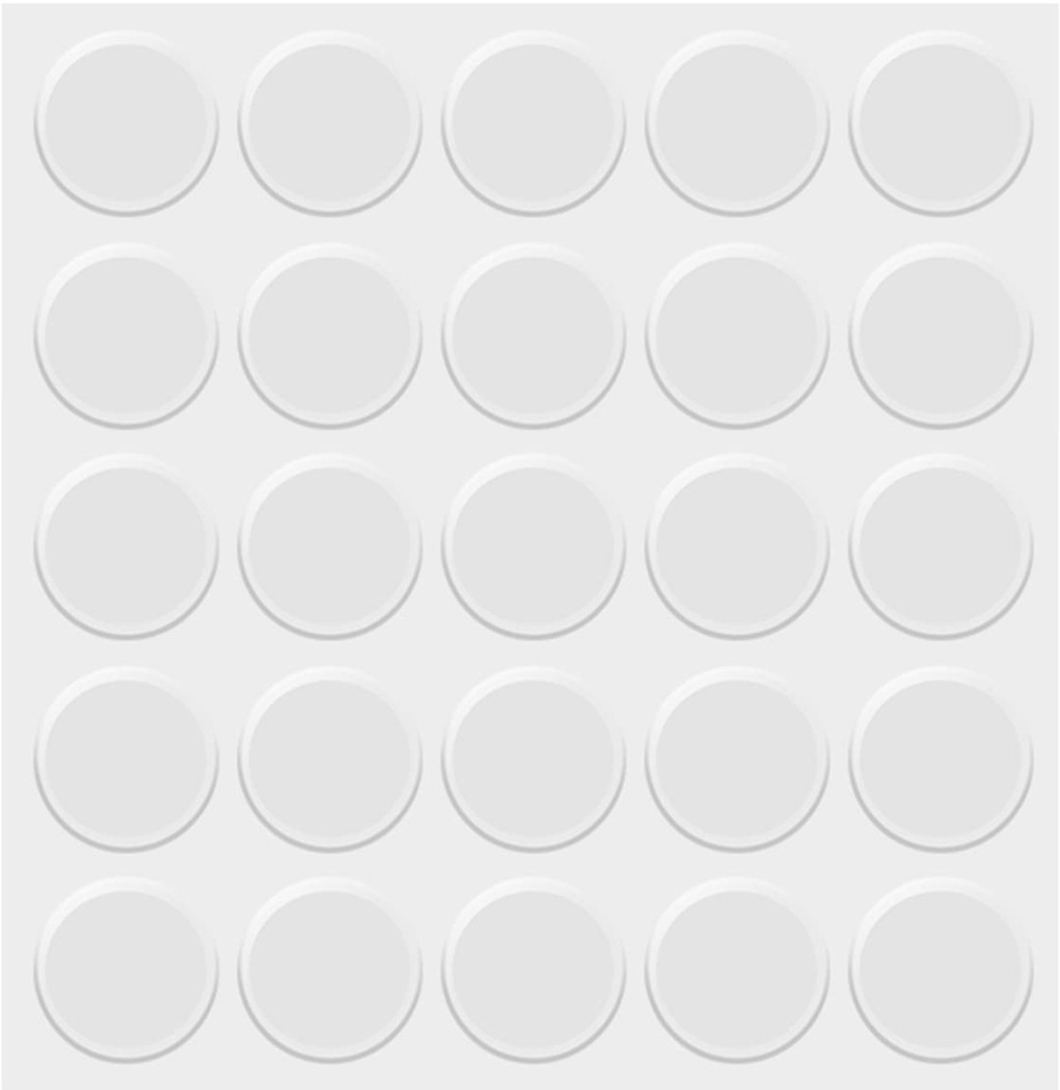 Dailygoods- Meubelkussens 25st - Siliconen Buffer Pads - Geluidsdemping - Beschermende Stippen - Ronde Bumperpads - 20x2 mm - Bumpers