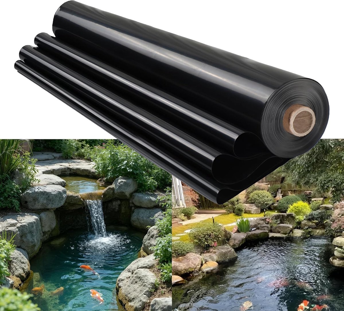 Vijverfolie EPDM - Waterdichte Liner - Vijvers Aanleggen - UV-bestendig Scheurbestendig - 