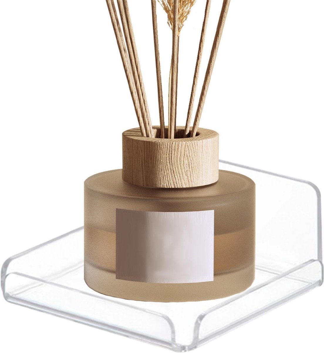 Camerahouder Wandmontage - Plank Beveiliging - Veiligheid Thuis - Installatie Zonder Boren - 14 x 11 x 5 cm - Wit