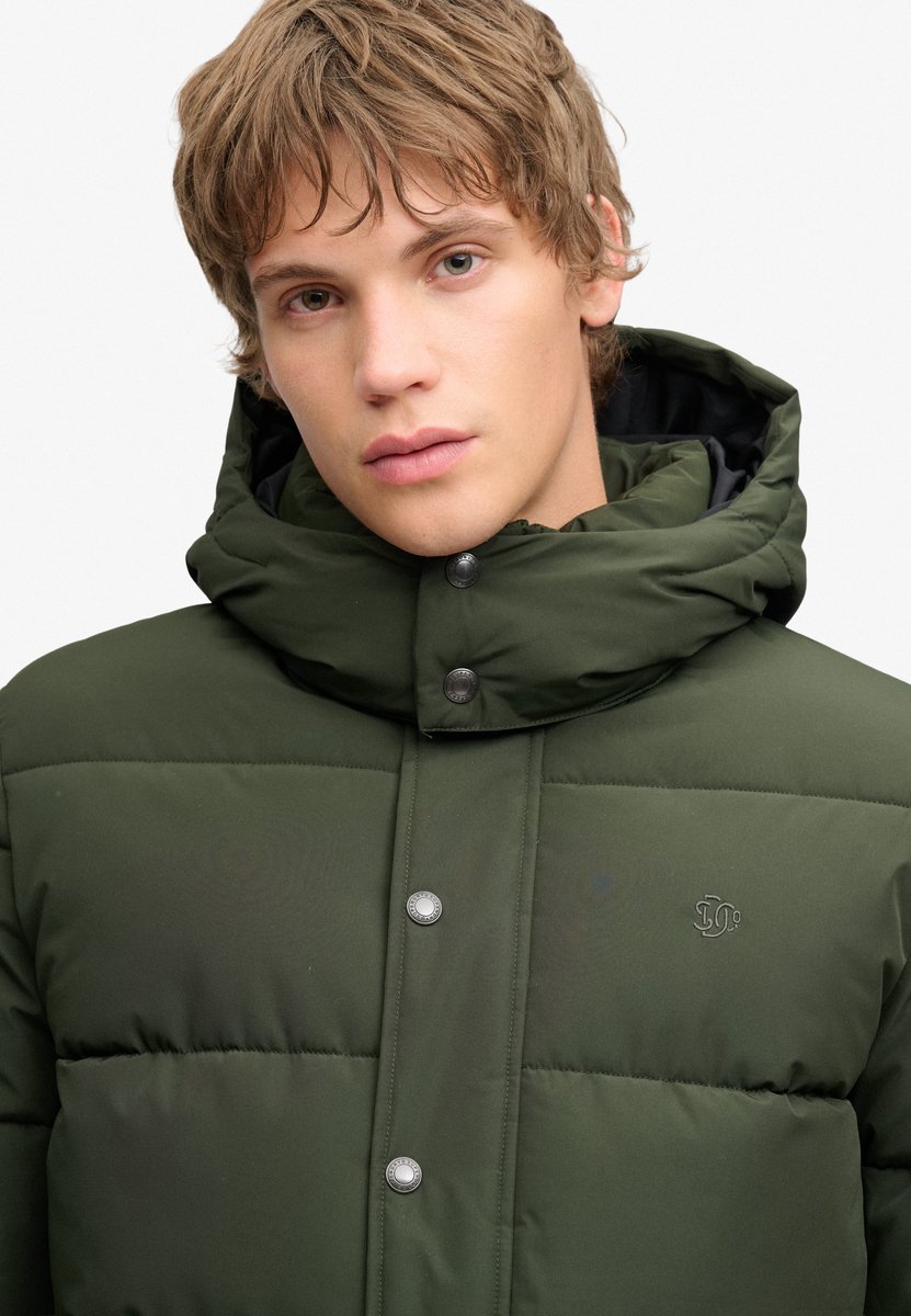 Superdry Jas Premium Hood Puffer Jkt M5012429a Surplus Goods Mannen Groen