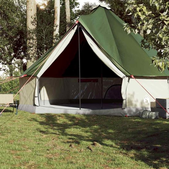 Miryx Tent - Familieten voor 6 personen - Paviljoentent - Waterdicht - Polyester - Licht - Draagbaar met E-poort - Tipi - Groen — afbeelding 4