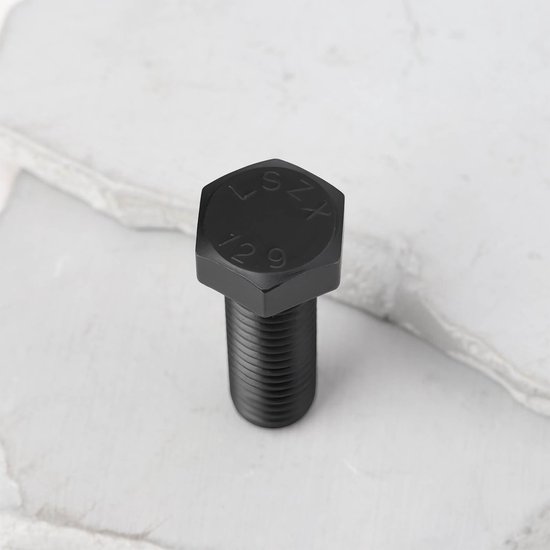 Dailygoods- Maaierblad Vervangend Onderdeel - Linkerhand Bout - Hexagonale Schroefdraad M12x1,75 - Geschikt voor Servis Rhino Breeze - Gemaakt van Staal 12,9 - Scherpe Grip bij Hoge Snelheid - Grasmaaieronderdeel — afbeelding 4