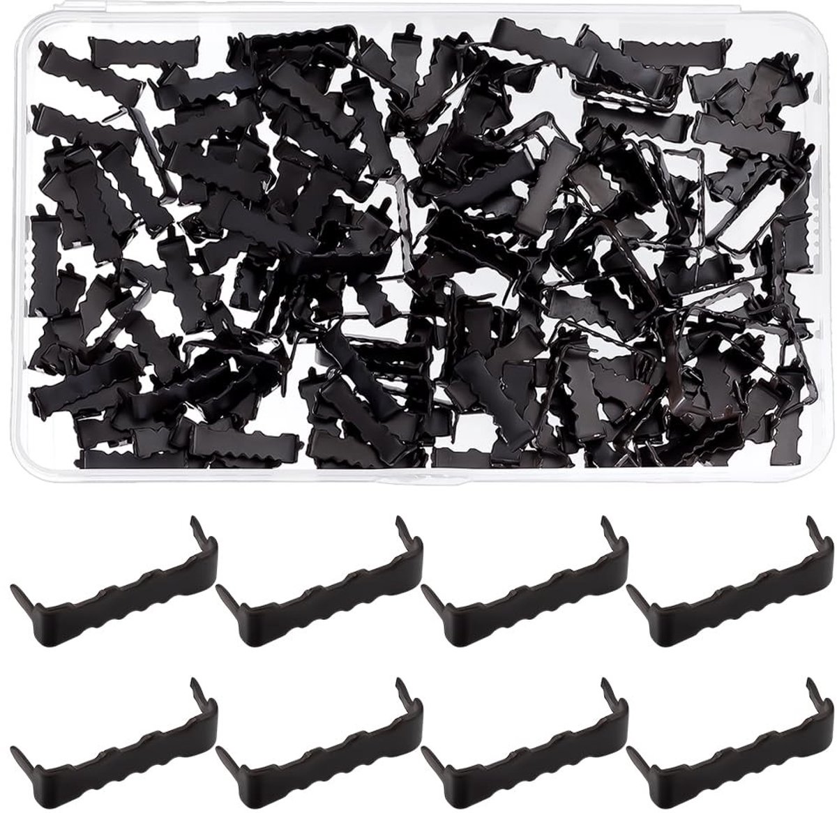 Dailygoods- Haken 200 stuks - Nagelloze Zaagtand Haken - IJzeren Haken - Schilderijhaken - Woondecoratie - 25,5 mm lang