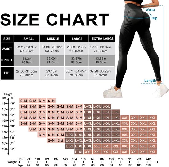 Dailygoods- Compressielegging Dames Hoge Taille - 3D Compressielegging - Naadloos - Sportbroek - Yoga - Vormgevend - Sportlegging van Dailygoods — afbeelding 3