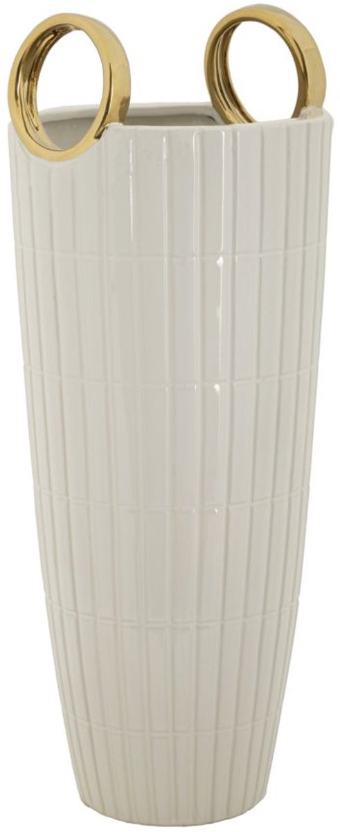 Mauro Ferretti Vaas Shopping Ø 18×45 cm Wit