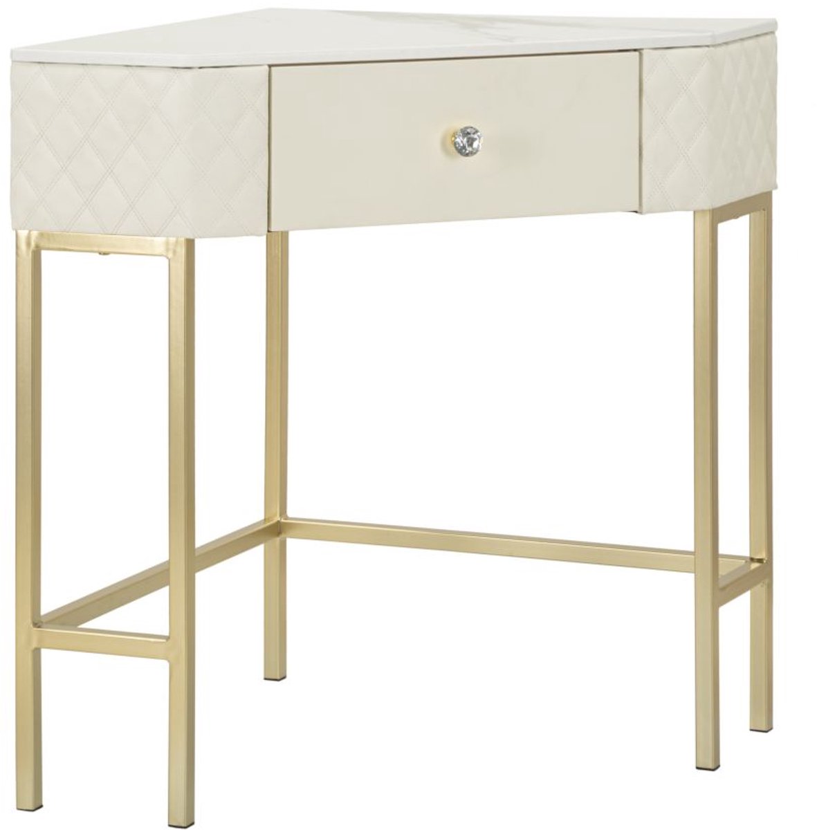 Mauro Ferretti Consoletafel Angle Sharon 84,5×60×77 cm Wit