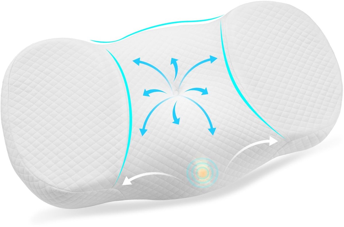 Dailygoods - Ainiv Memory Foam Pillow Ergonomisch nekkussen, kussen voor zij-, rug- en buikslapers, verbetert de slaapkwaliteit