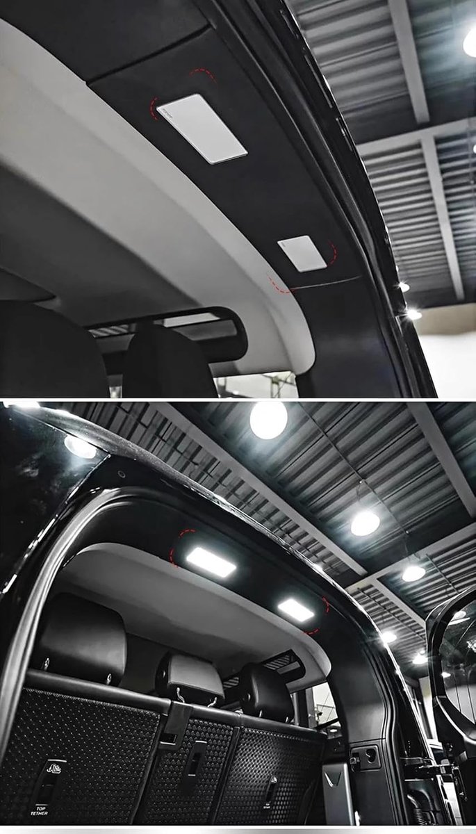 Led Leeslampje - Interieurverlichting Plafondlamp - Verbeter Rijervaring - Heldere Verlichting - Dubbele Lampen - Wit