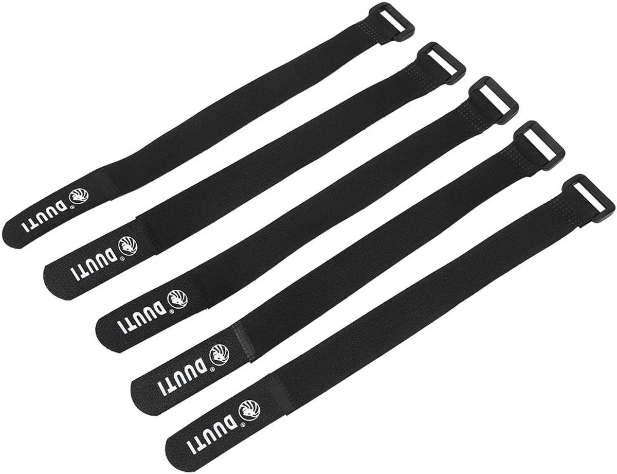Kabelbinders met Gesp - Bevestigingsband Nylon - Fietsaccessoire Organiseren - Duurzaam Nylon Materiaal - 25 cm - Zwart
