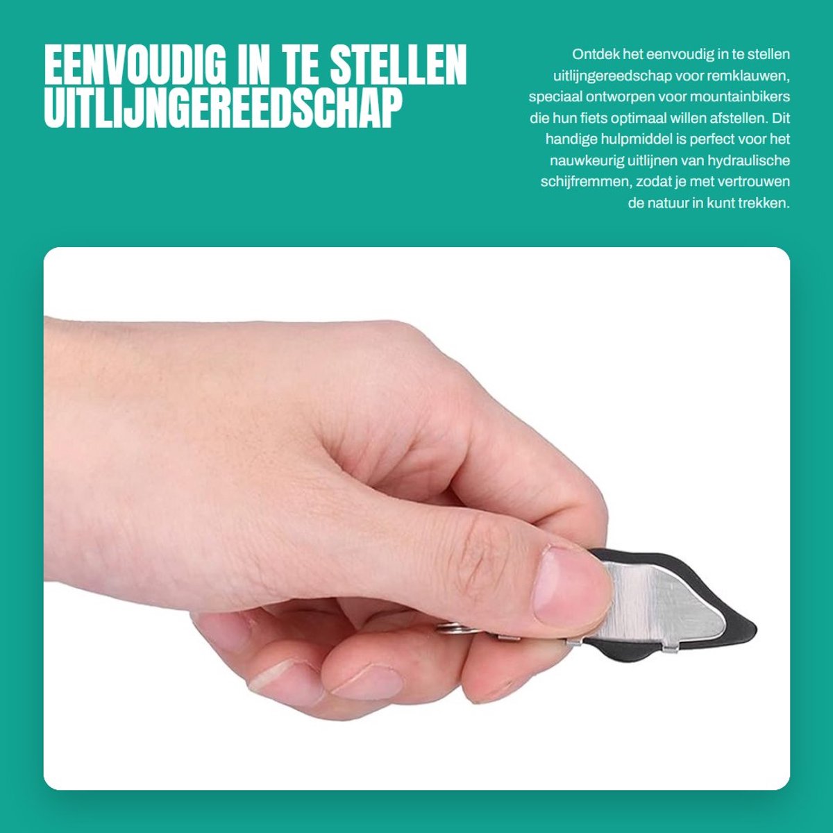 Dailygoods- Uitlijngereedschap Antikrasontwerp - Afstandsafsteller - Fietsschijfremaccessoires - Hydraulische Uitlijning - Roestvrij Staal - Eenvoudige Installatie - Remafsteller