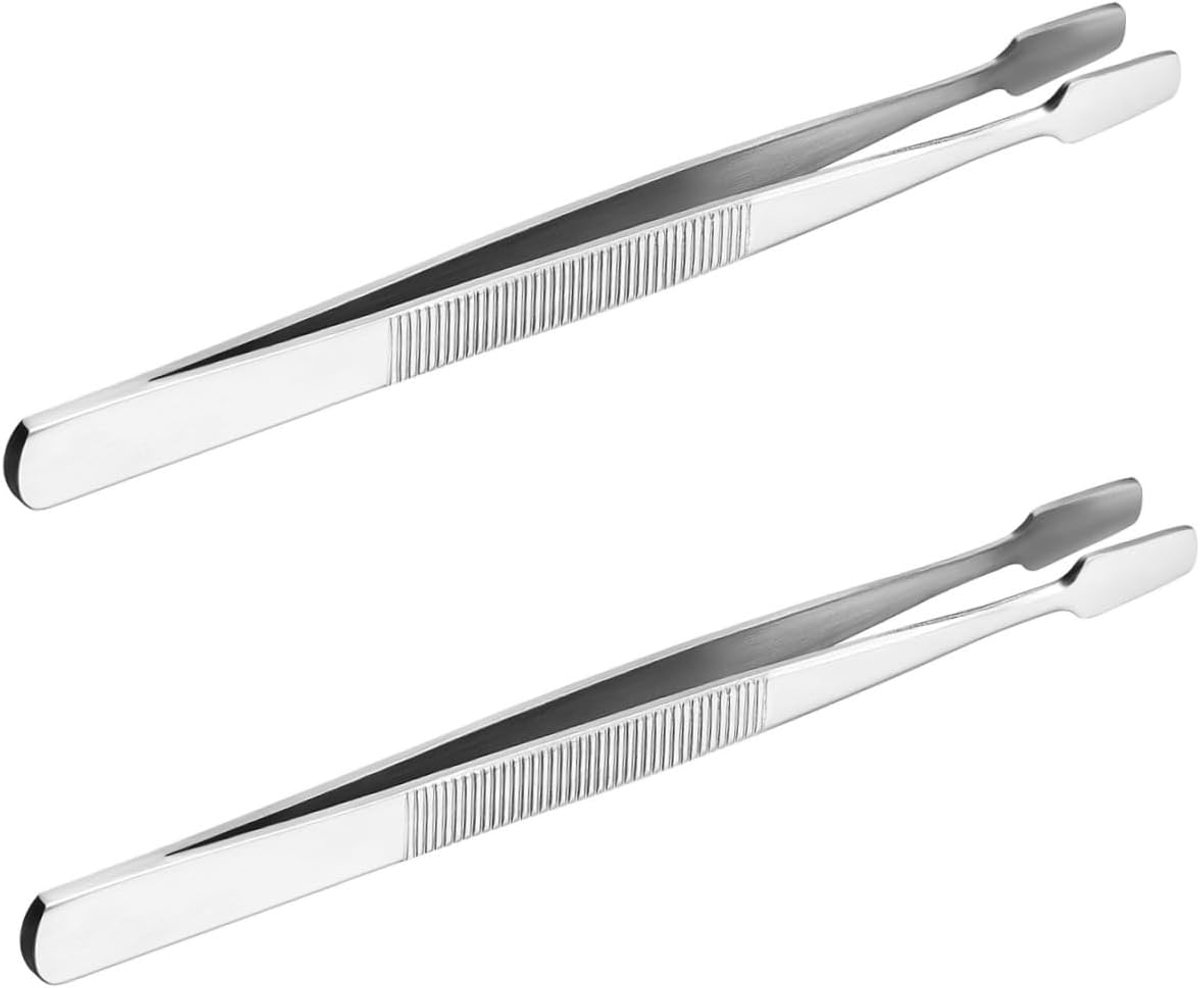 Pincetten Set - Precisie Tangen - Fijne Werkzaamheden - Ergonomisch Ontwerp - 114 mm - Zilver