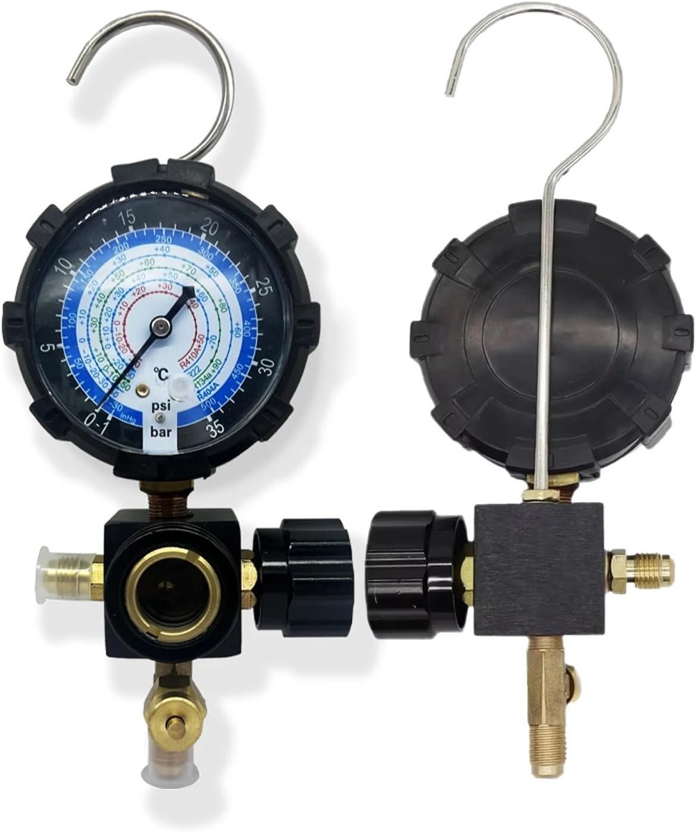 Manifold Manometerset - Koelgereedschap - Airco Diagnose - Hoge Druk Metingen - 200 PSI - Niet gespecificeerd