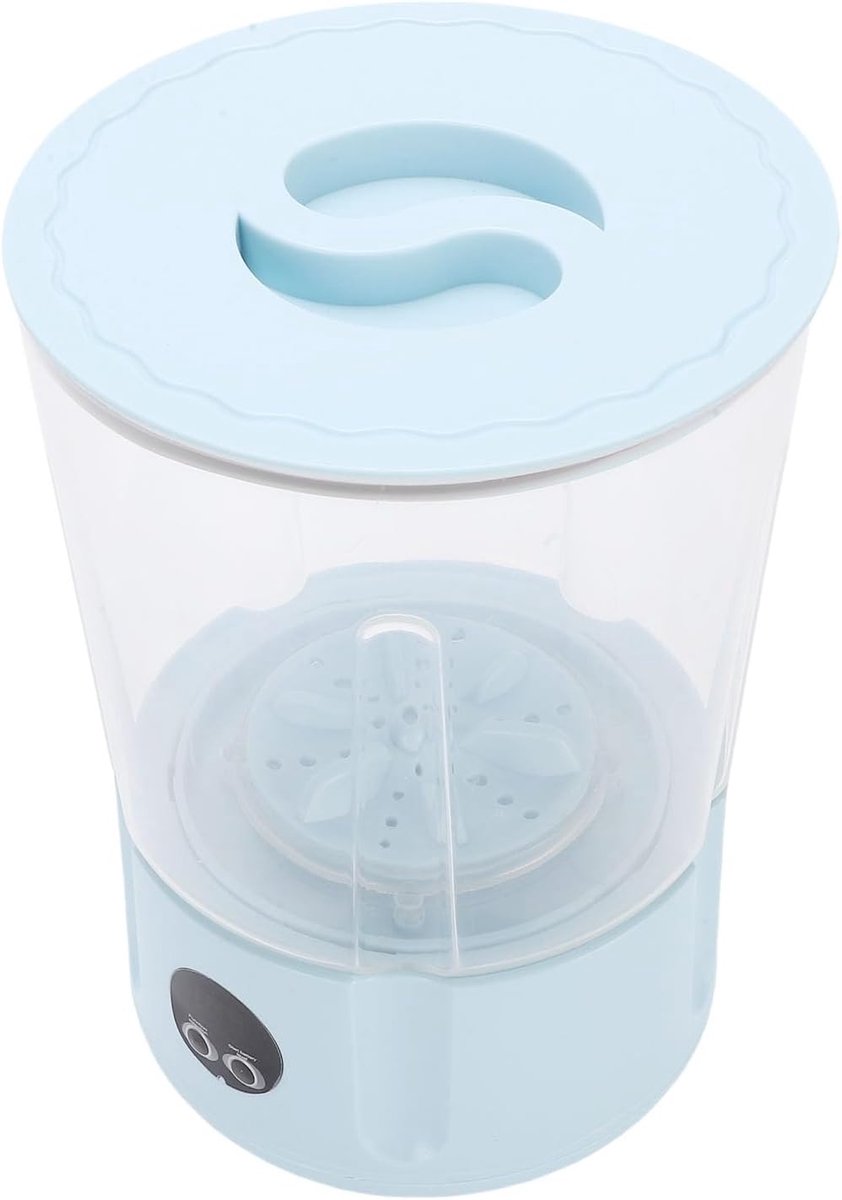 Draagbare Wasmachine Mini Wasmachine Reizen Kamperen Draadloos Stil 17 x 17 x 17 cm Blauw