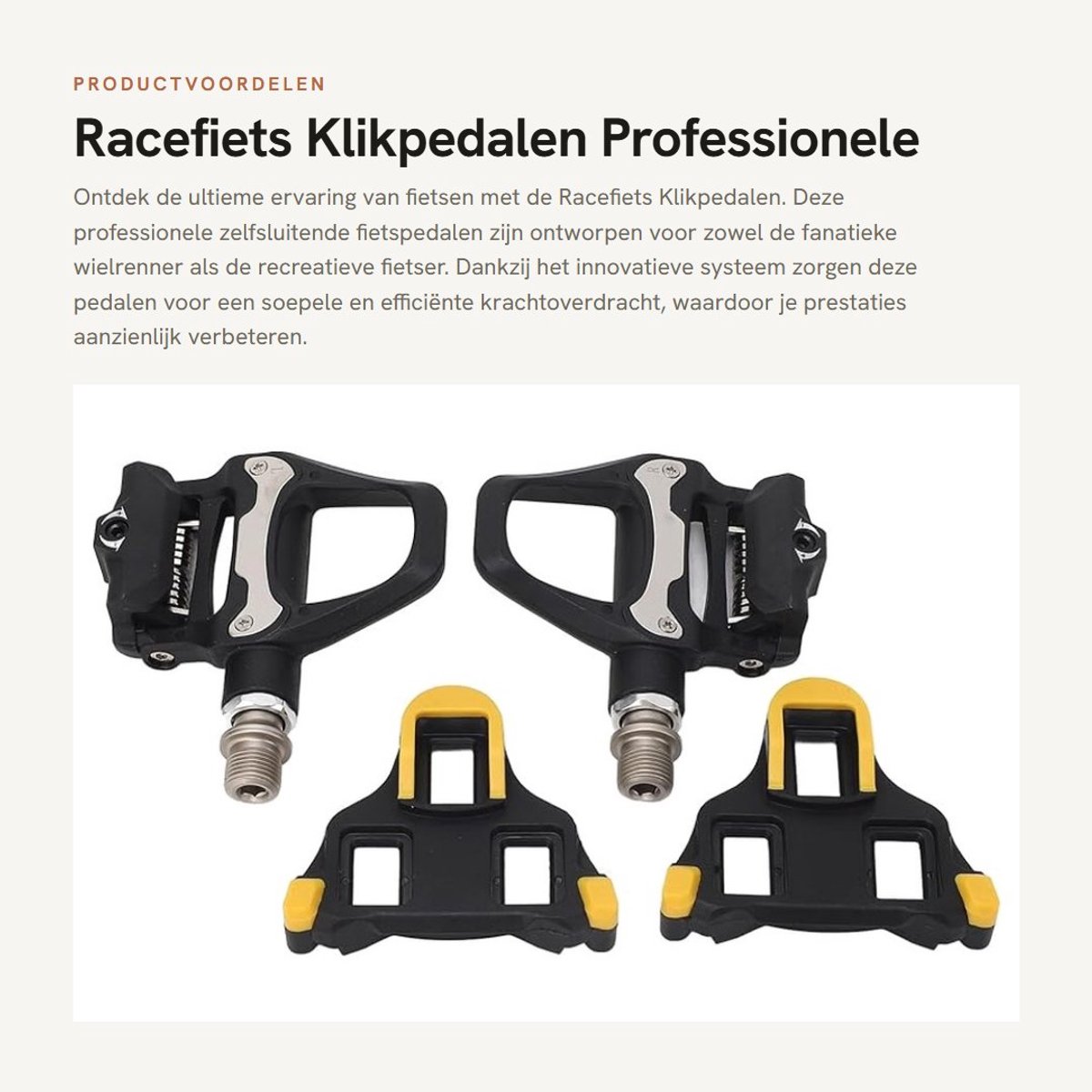 Dailygoods- Klikpedalen Professionele Zelfsluitende - Verstelbare Spanning - Lichtgewicht - Chroom-molybdeen - Efficiënte Krachtoverdracht - Stabiele Prestaties - Fietspedalen