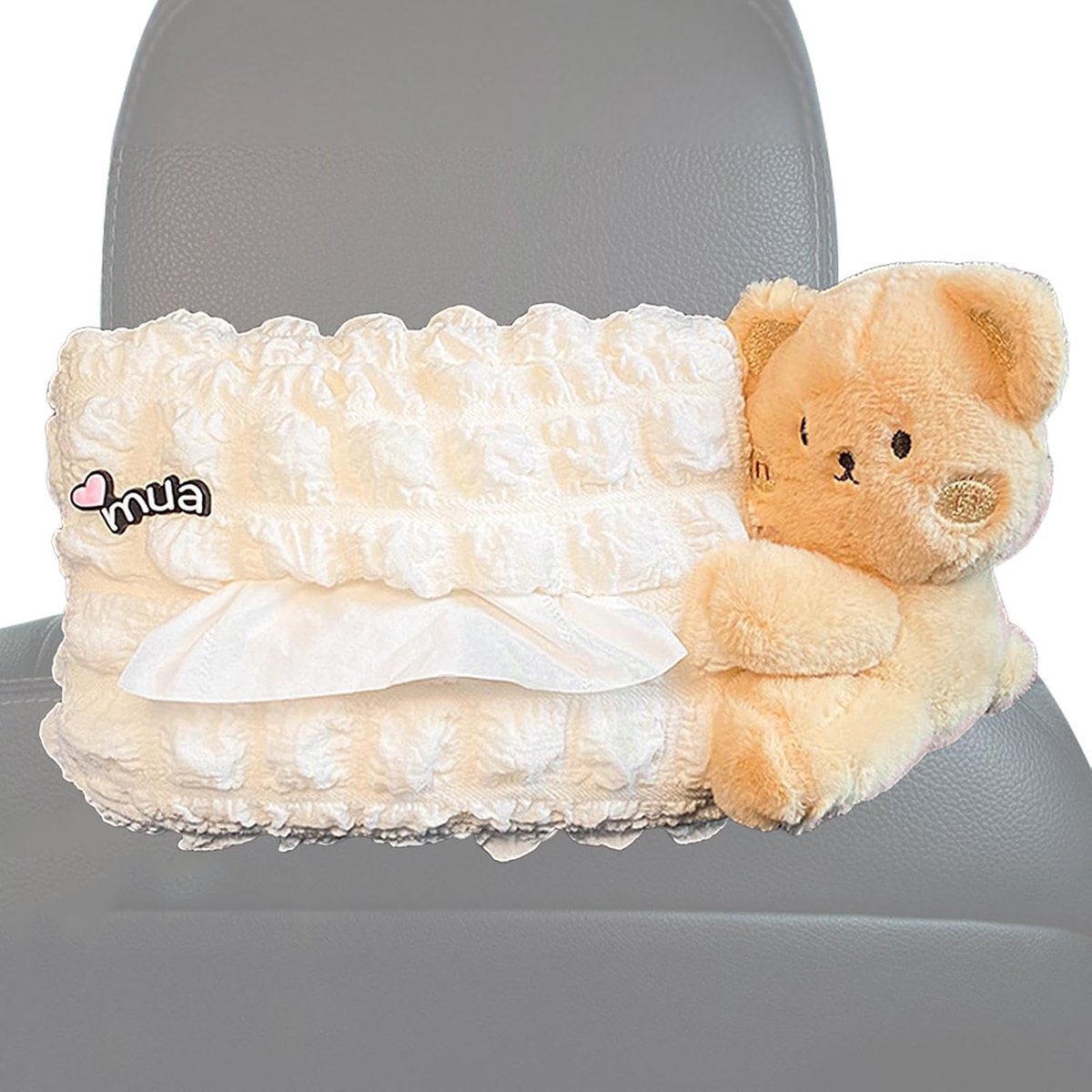 Zakdoekhouder Auto - Servettendispenser Tissue Box - Auto Organisatie - Zachte Pluche Stof - 26 x 14 cm - Niet gespecificeerd