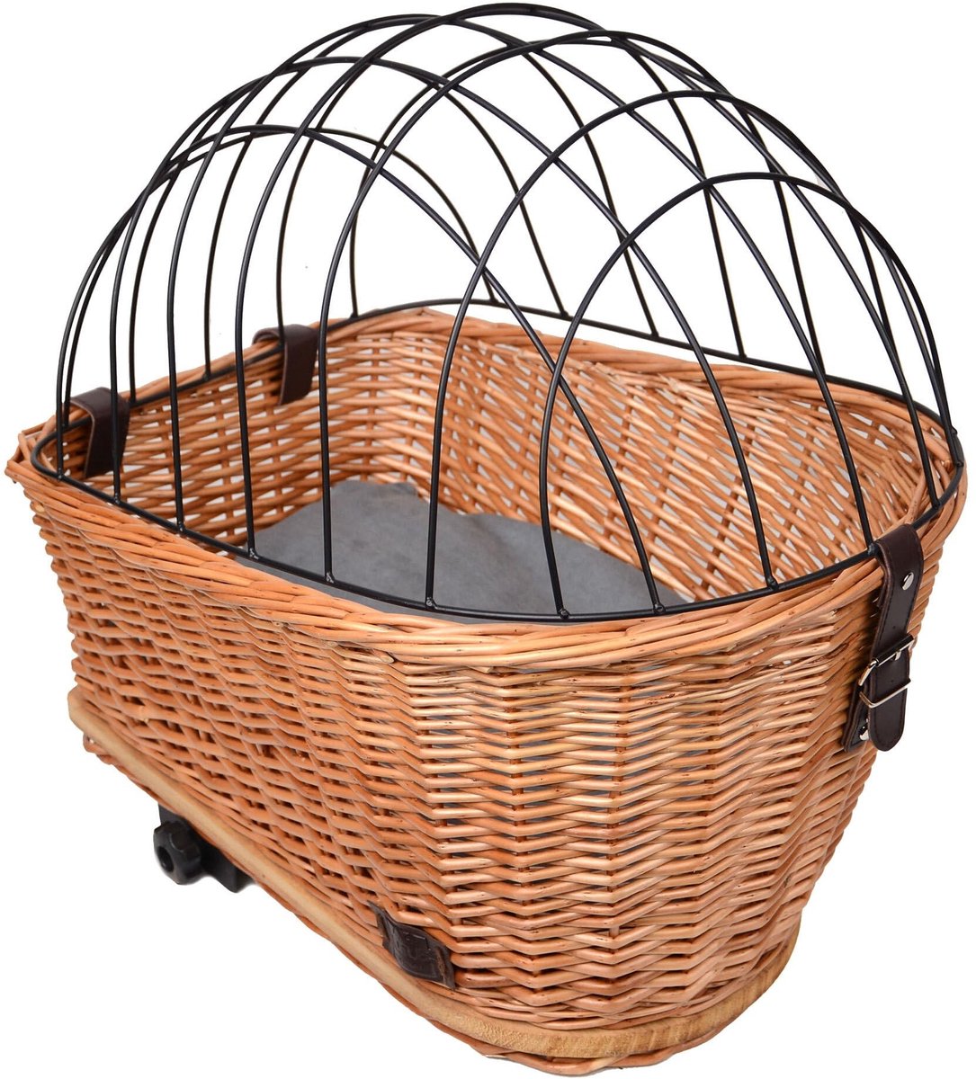 Fietsmand Hond - Hondenmand Fiets - Veilig Vervoer - Met Kussen - 47x29x34cm - Bruin