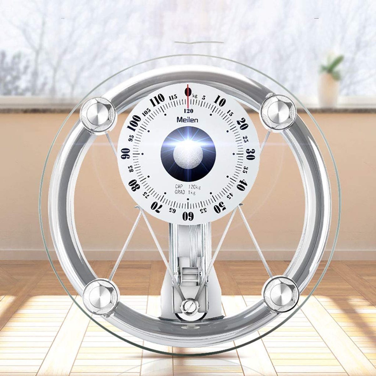 Badkamer Weegschaal - Persoonlijke Weegschaal - Gezondheid Monitoren - Mechanische Balans - 120kg - Zilver