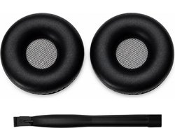 Set Oorkussens voor Jabra Headset - PRO 920 Oorkussen - PRO 920/925/930/935/9450/9460/9465/9470/GN2000/GN2100/GN9120/BIZ 1500/2400/UC Voice 550/750 - Kunstleer met Traagschuim - Zwart