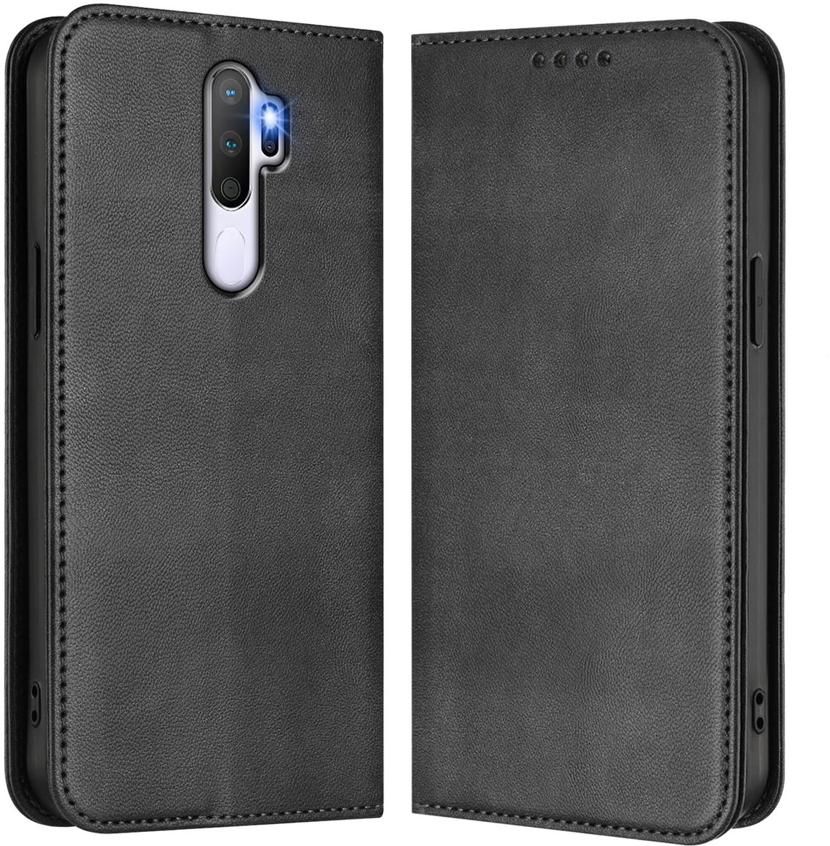 Dailygoods - Hoesjes Cover voor A9 / A5 2020 - Wallet Telefoonhoesje met Pasjeshouder