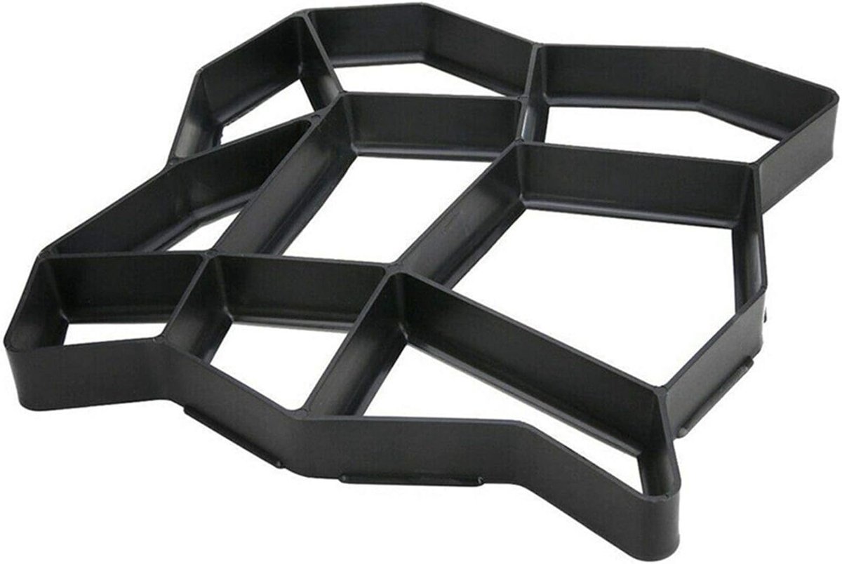 Pad Maker Mallen - Beton Vorm - Tuin Decoratie - Herbruikbaar Plastic - 36x36 cm - Zwart