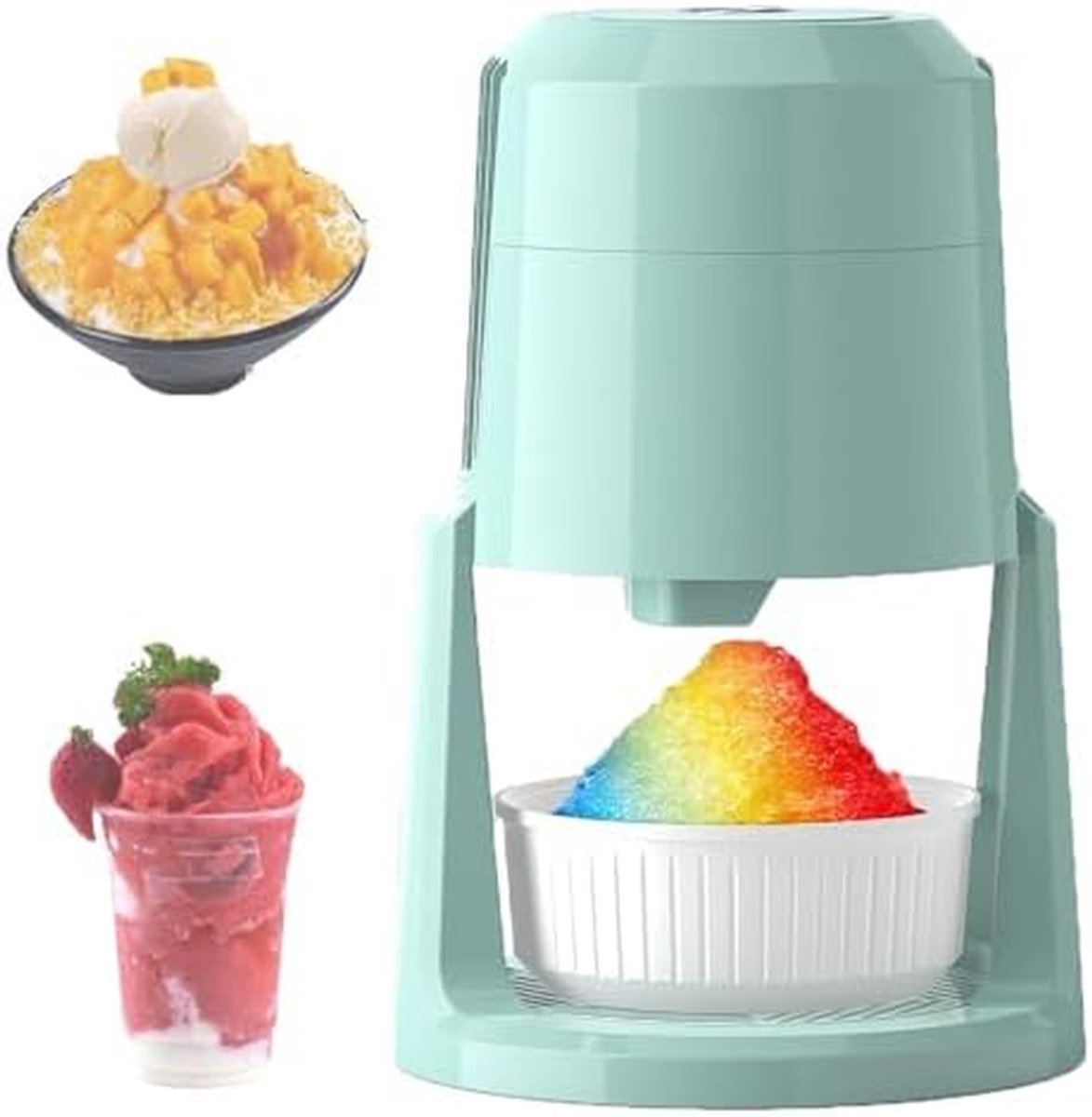 Elektrische IJsmaker - Slush Machine - Zelf Drankjes Maken - Twee Snelheden - 181x181x272 mm - Wit