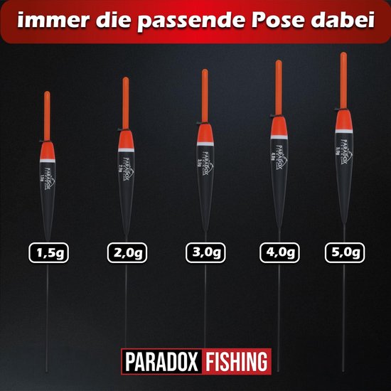 Dailygoods - Paradox Fishing Dobbers Set - 5 stuks Kniklichtdobbers voor Hengelen van Dailygoods — afbeelding 3