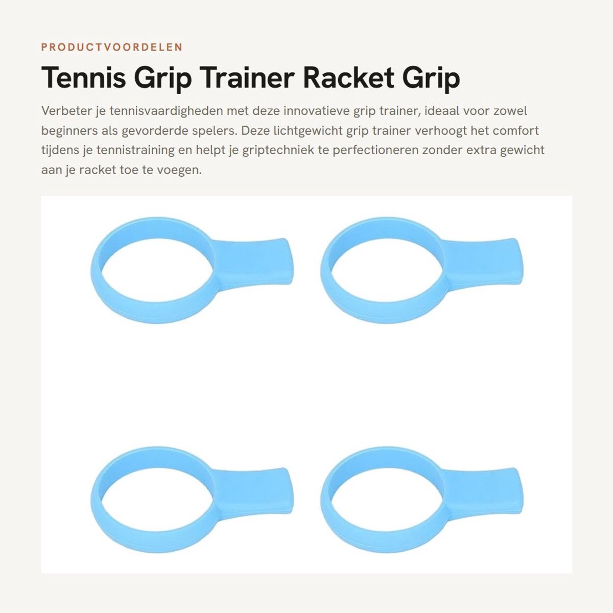 Dailygoods- Griptrainer Lichtgewicht - Tennis Grip Trainer