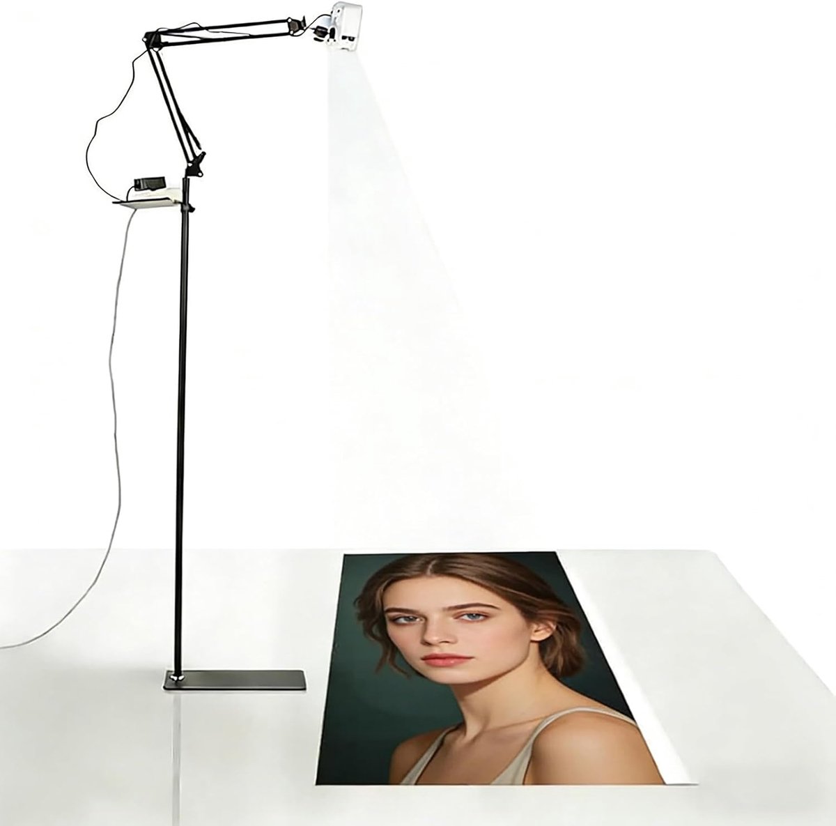 Kunstprojector - Tekengereedschap - Artistieke projectie - Instelbare hoek en grootte - 16-110 inch - Wit