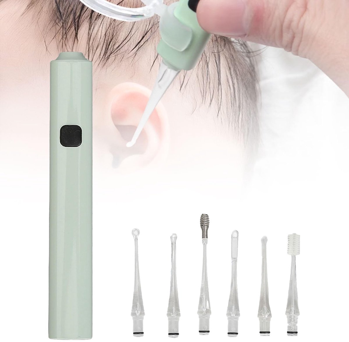Dailygoods- Oorplukreinigingsset 360 Graden Draaibaar - 5x