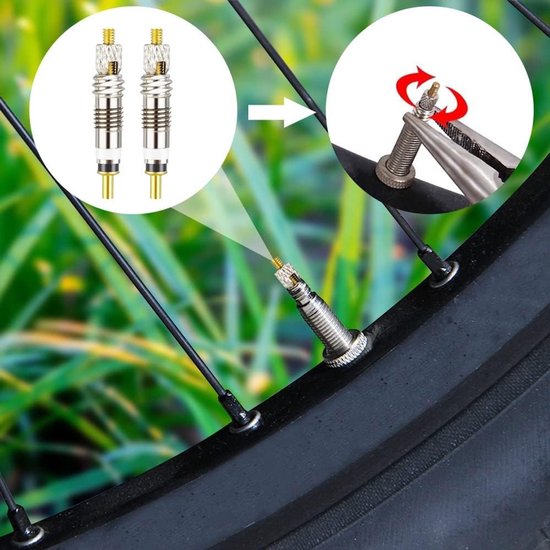 Tubeless MTB-spuit voor eenvoudige bandenreparatie - 60 ml, Presta-ventielverwijderingsgereedschap — afbeelding 5