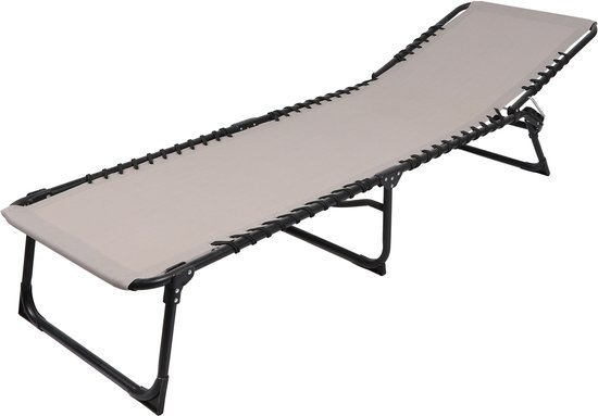 SET X 2 GRIJS BLAUW STRANDSTOEL 187X56XH26/85CM van Happy Cocooning — afbeelding 3