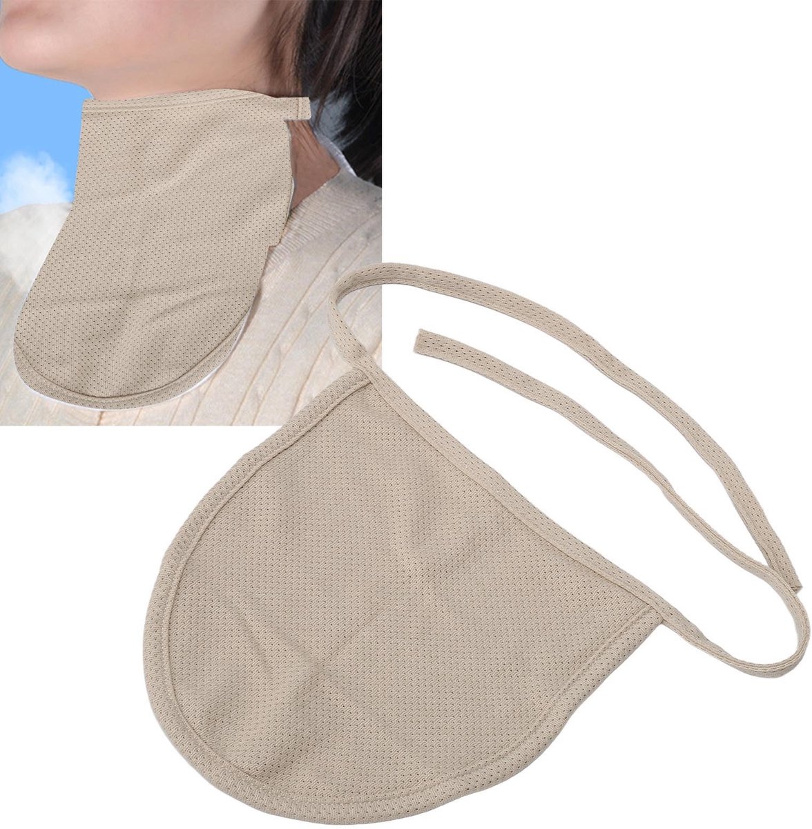 Dailygoods- Stoma Beschermer Dubbellaagse Bescherming - Hals Luchtpijp Dekking - Verstelbaar - Katoen - Makkelijk Onderhoud - Veilig en Schoon - Halsbescherming