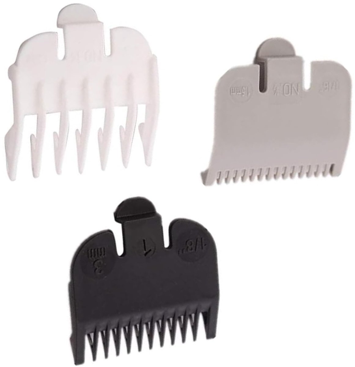 Dailygoods - 3-delige set elektrische tondeuse-accessoires - haarclip-geleidingslimietkamset - duurzaam en licht - opzetkam voor tondeuse - ideaal voo...