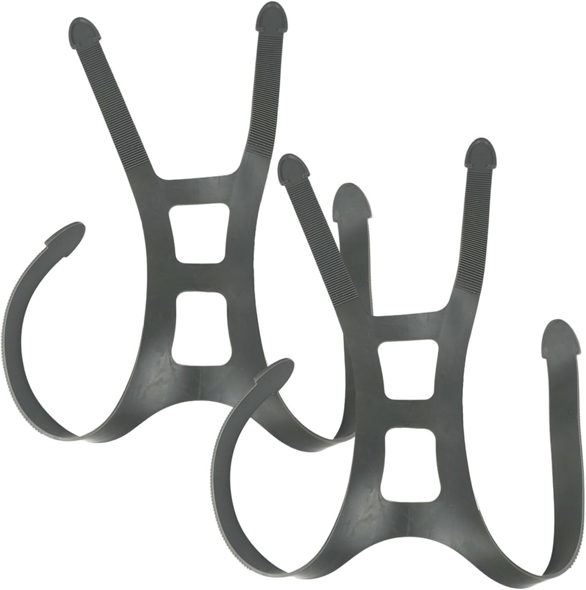 Masker Banden - Harnas Riemen - Ademhaling Bescherming - Elastisch Siliconen - 2 stuks - Grijs