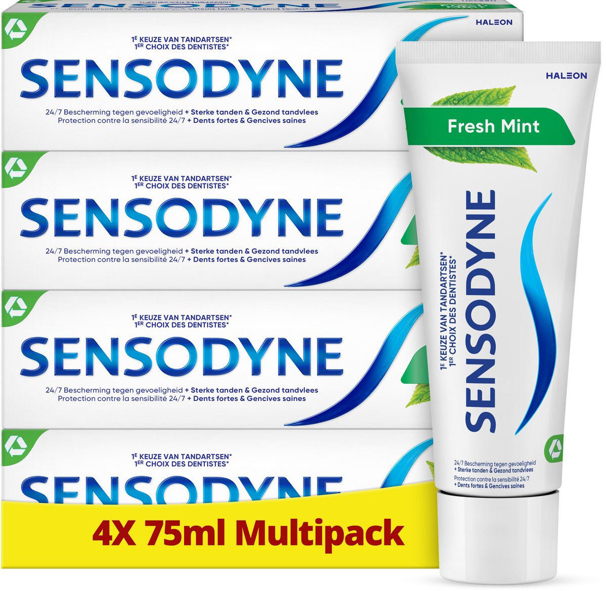 Bol.com Sensodyne Fresh Mint – Tandpasta – Gevoelige tanden – Multipack – 4 x 75 ml aanbieding