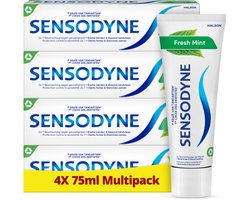 Sensodyne Fresh Mint – Tandpasta – Gevoelige tanden – Multipack – 4 x 75 ml