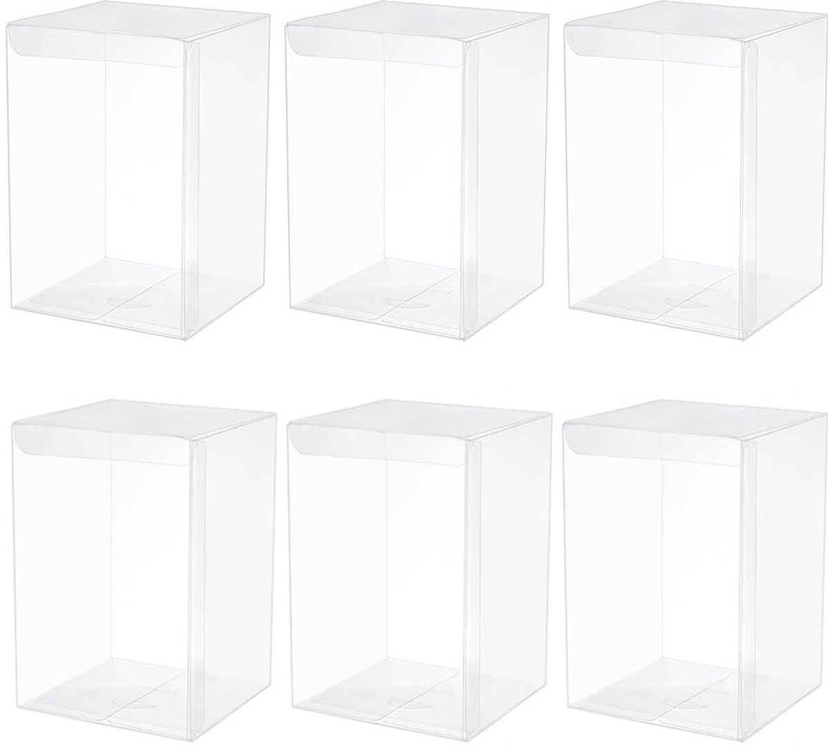 Dailygoods- Favor Box 10 stuks - Plastic Cadeauverpakking - Snoepdoos - Chocoladeverpakking - Dessertdoos - 10x10x15 cm