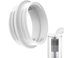 130/150mm Universele Airco Slang Koppeling | 17x17cm Hitbestendige Adapter Met Luchtdichte Afdichting | 5.9 Inch Verlengstuk Voor Mobiele Airco Uitlaat | Ventilatieleiding Raamunit Accessoire | Eenvoudig Te Monteren Zonder Gereedschap| Cyslmuk®