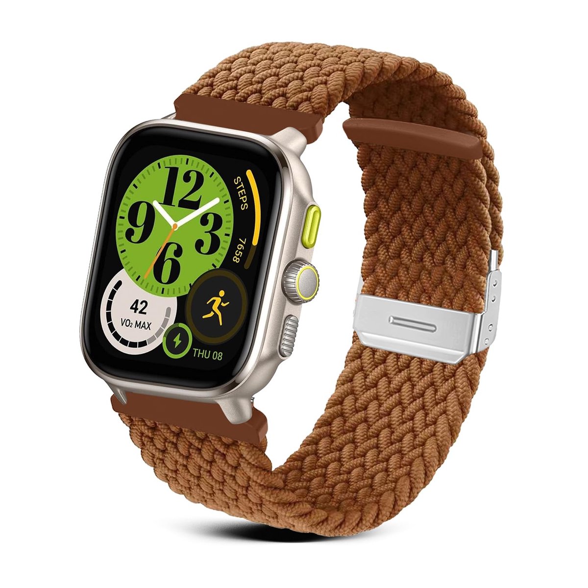 Dailygoods- Horlogeband 20 mm - Nylon Armband - Ademend - Compatibel met Amazfit Cheetah/GTR Mini/GTS 4 - Comfortabel - Lichtgewicht - Horlogebandje
