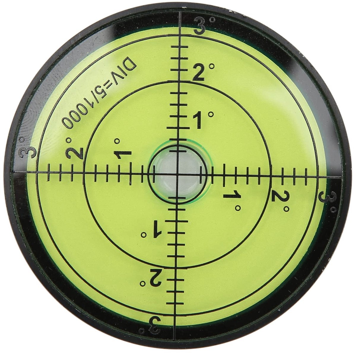 Dailygoods- Waterpas Circulair Schokbestendig - Metalen Waterpas - Magnetische Waterpas - Precisie-instrument - Nauwkeurigheid 30° - Gewicht 83 g - Niveau