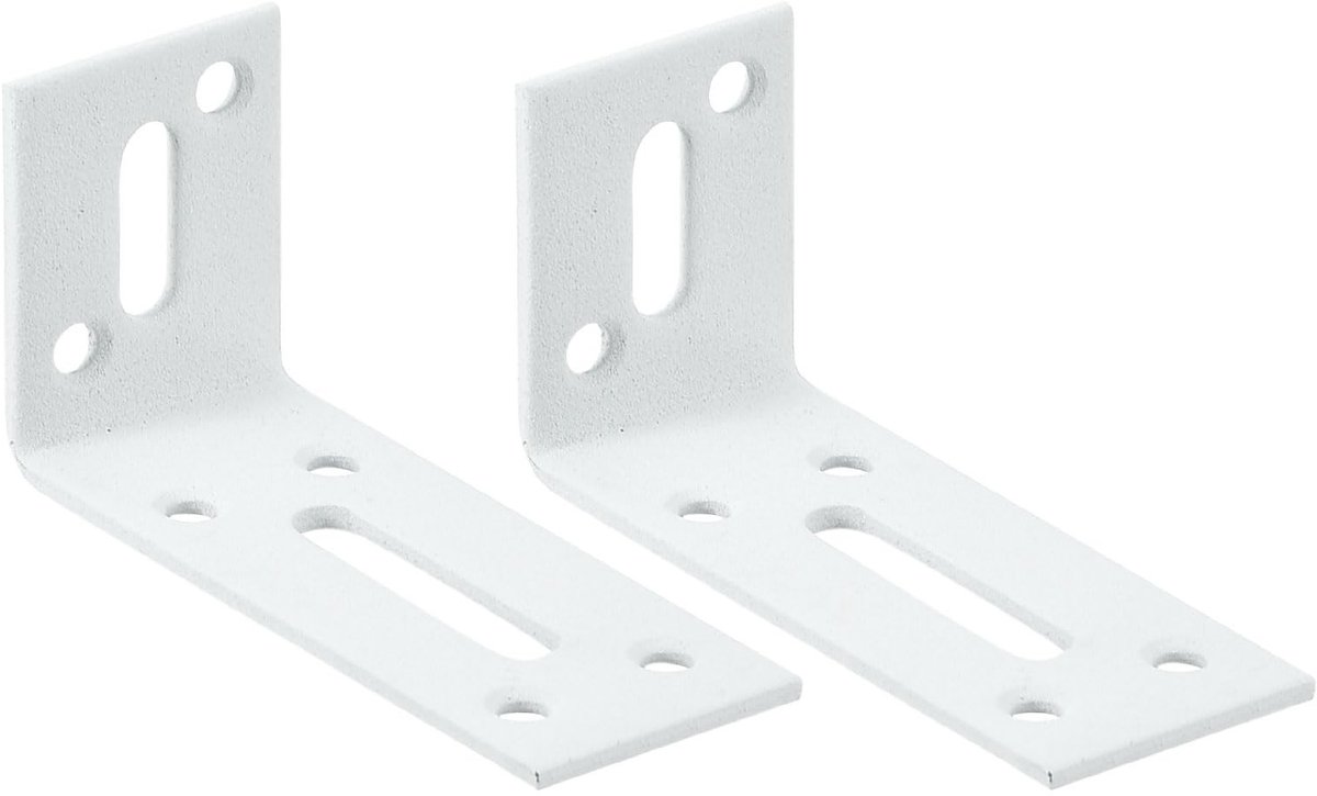 Dailygoods- Hoekconnector 90 Graden - Verstelbare Hoek - Zware Lasten - Roestvrij Staal - 2 Stuks - Duurzaam en Corrosiebestendig - Steunbeugel