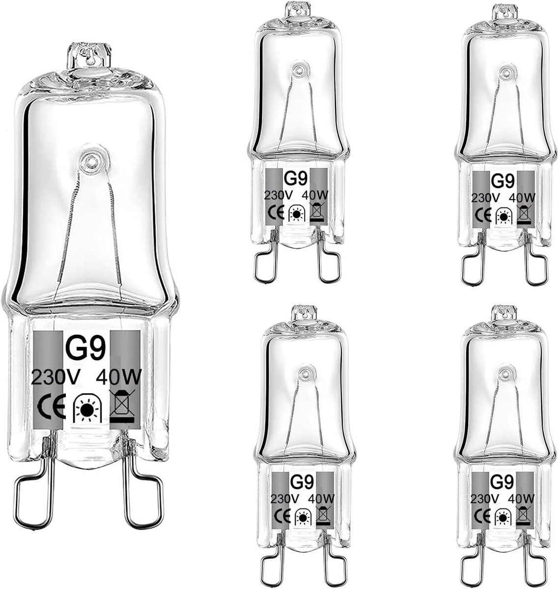Oven Lamp Halogeen G9 Apparaten Verlichten Hittebestendig 300°C 40W 230V Warm Wit