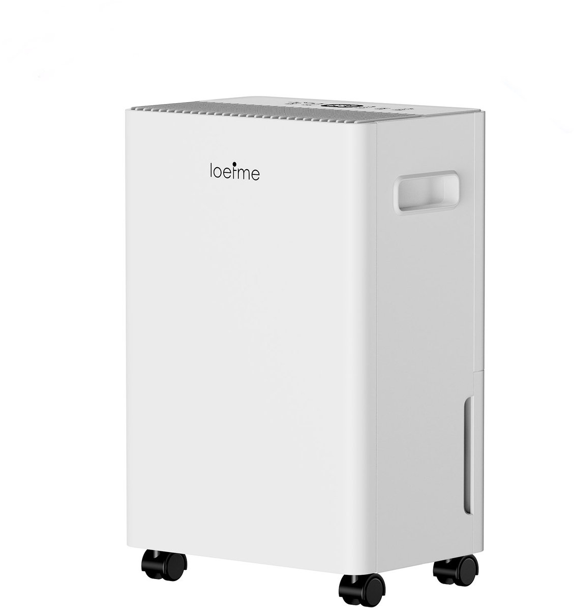 LOEFME Luchtontvochtiger Compressor - Ontvochtigt tot 8 Liter Per Dag - Was-droog Functie - Geschikt Voor Huis, Slaapkamer, Badkamer, Kledingkast - 3 Werkstanden, 1,5L Watertank + 1m&3m Afvoerslang, Fluisterstil 40dB, Wasbaar Filter, Kinderslot