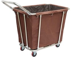 Wassorteermand - Linnenkar Wielen - Kleding Sorteren - Verwijderbare Zakken - Grote Capaciteit - Blauw
