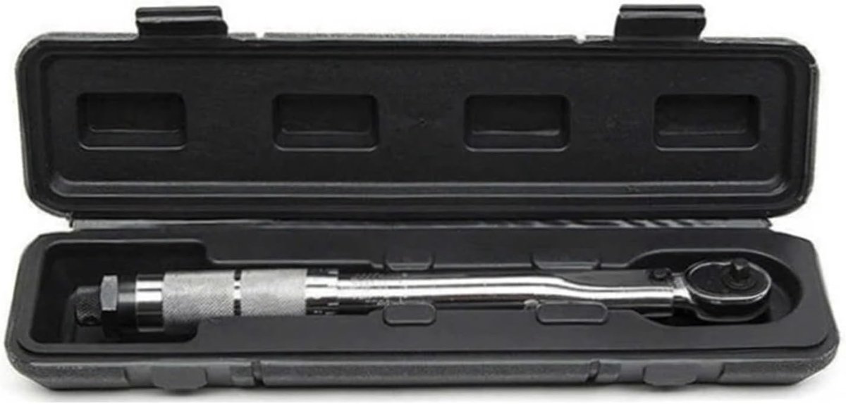 Momentsleutel Set - Verstelbare Sleutel - Precisie Werk - Roestbestendig Chroom-Vanadium - 5-60 Nm - Zilver