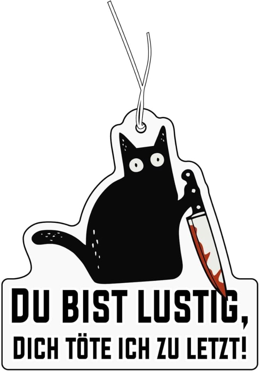 Geurboom Kattenmotief - Auto Luchtverfrisser - Auto Interieur - Grappig Design - Set van 2 - Meerdere kleuren