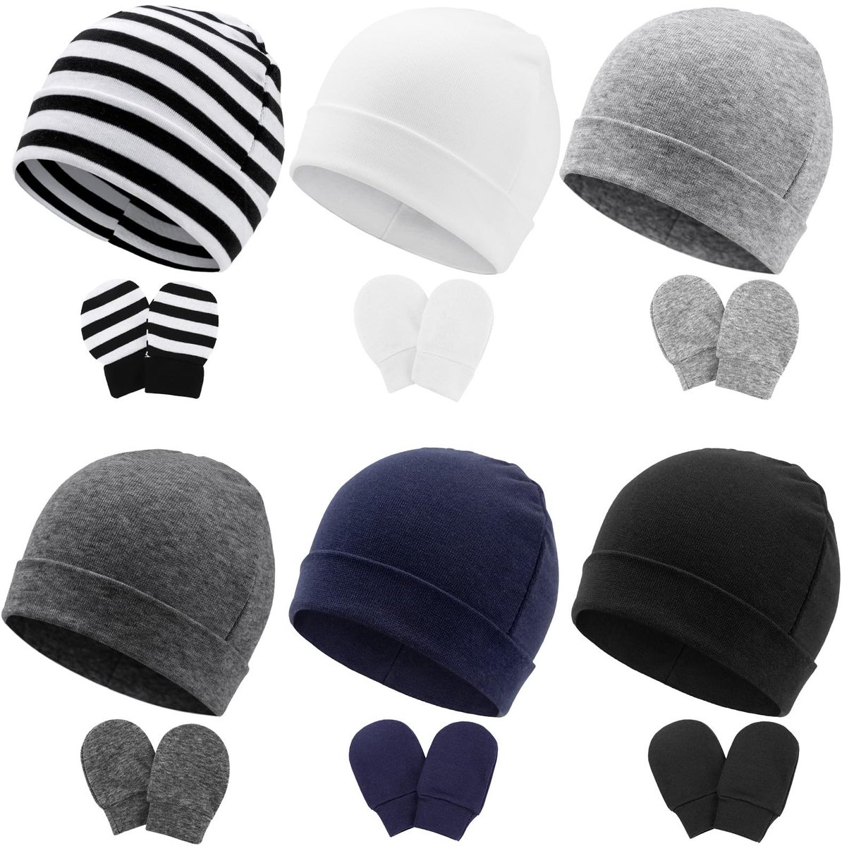 Dailygoods- Babymuts - Katoen - Baby Muts voor 0-6 Maanden - Mutsen voor Voorjaar/Zomer/Herfst/Winter - Baby Meisje - Trendmode - Babyhoed