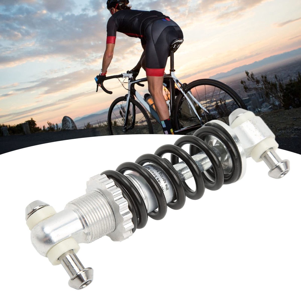 Dailygoods- Schokdemper Aluminiumlegering 120 mm 300 LBS - Fietsschokdemper - S-Schokdemper - Schokdemper Mini Motorfiets - Perfecte Pasvorm - Eenvoudig te Installeren