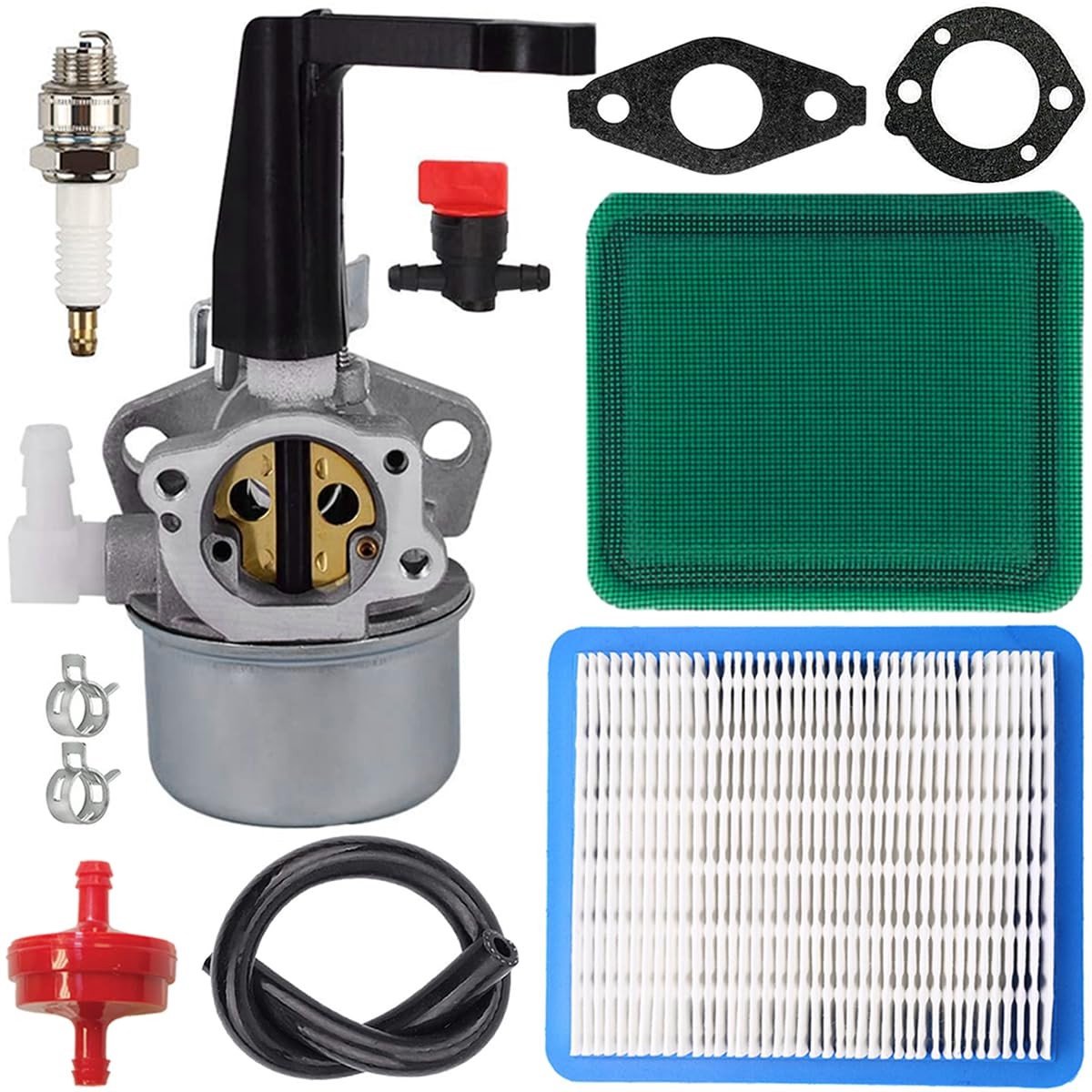 Dailygoods - Carburateur - Briggs & Stratton - Hoogwaardige vervangingen - Universeel - Luchtfilter - Compleet pakket - Geschikt voor 110402 110412 21...
