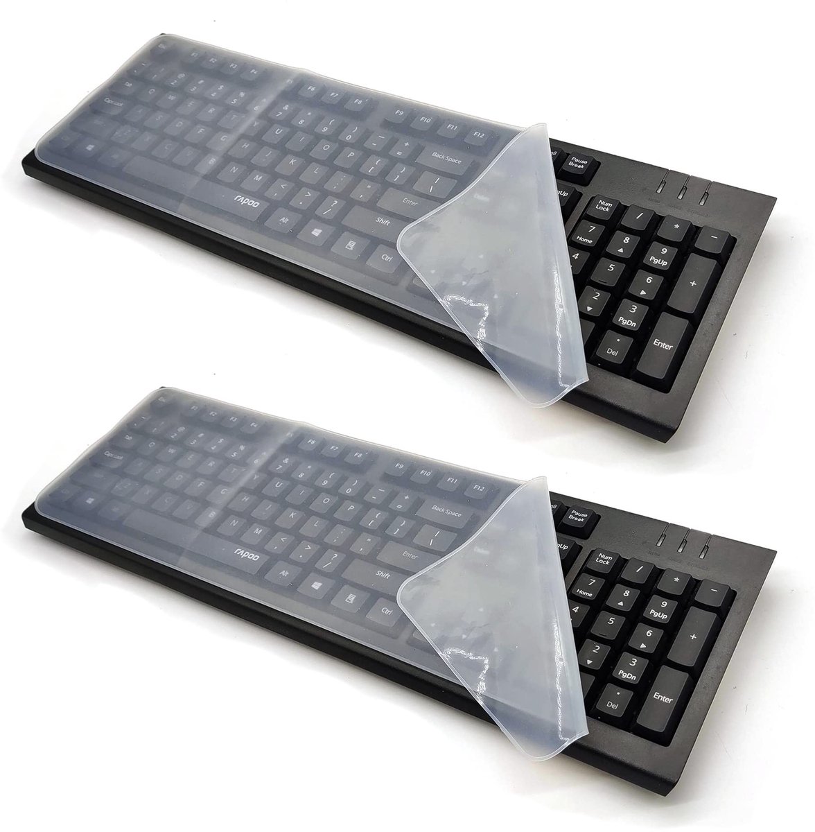 Dailygoods- Toetsenbordbeschermer Ultradun - Toetsenbord Hoes - Siliconen - Waterdicht - Stofdicht - Eenvoudig te installeren - Toetsenbordhoes